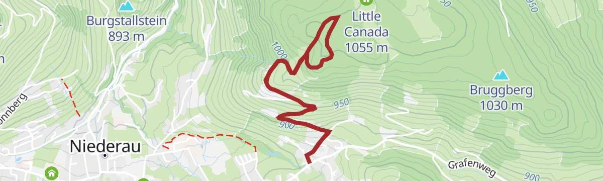 Route map: Niederau Foisching